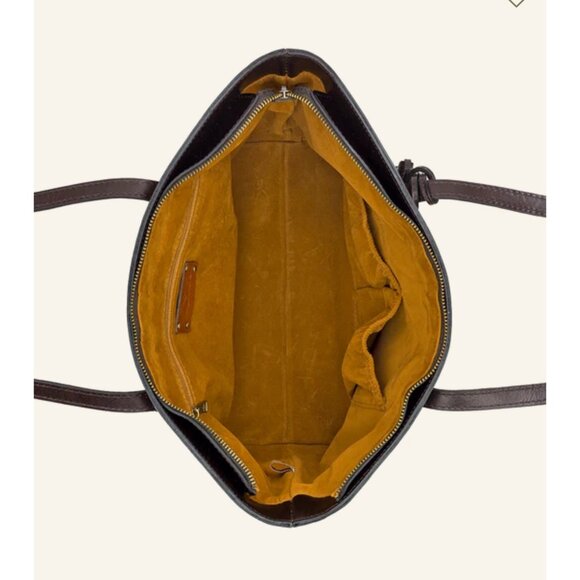 NWOT Patricia Nash Verzi Tote Montana Prairie Skies Leather Handbag With Tassel - Picture 13 of 13